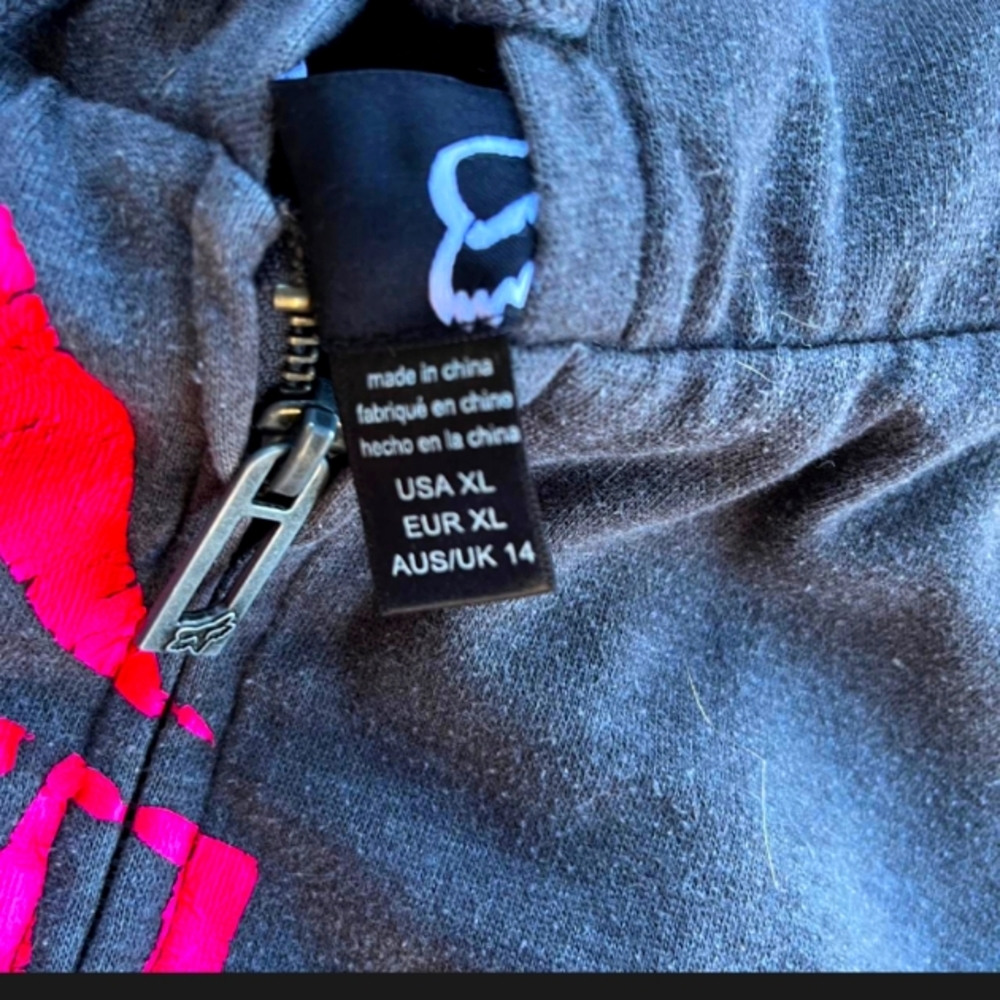 Grey Fox Racing Jacket With Hot Pink Lettering - Picture 5 of 7